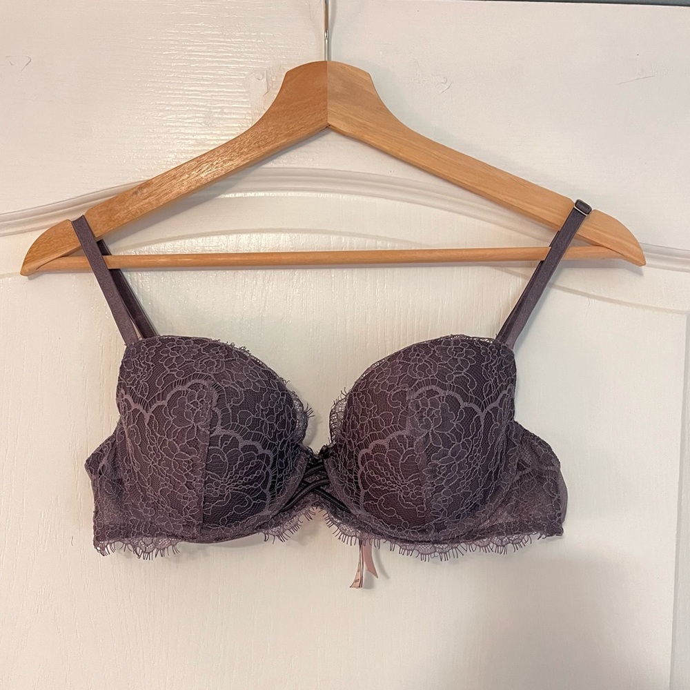 Victoria’s Secret Purple Lace Demi Balconette Bra